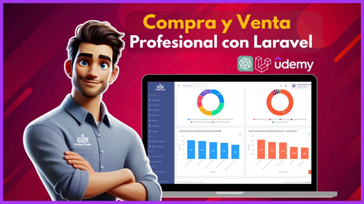 Construye una plataforma real de ventas, inventarios y reportes paso a paso